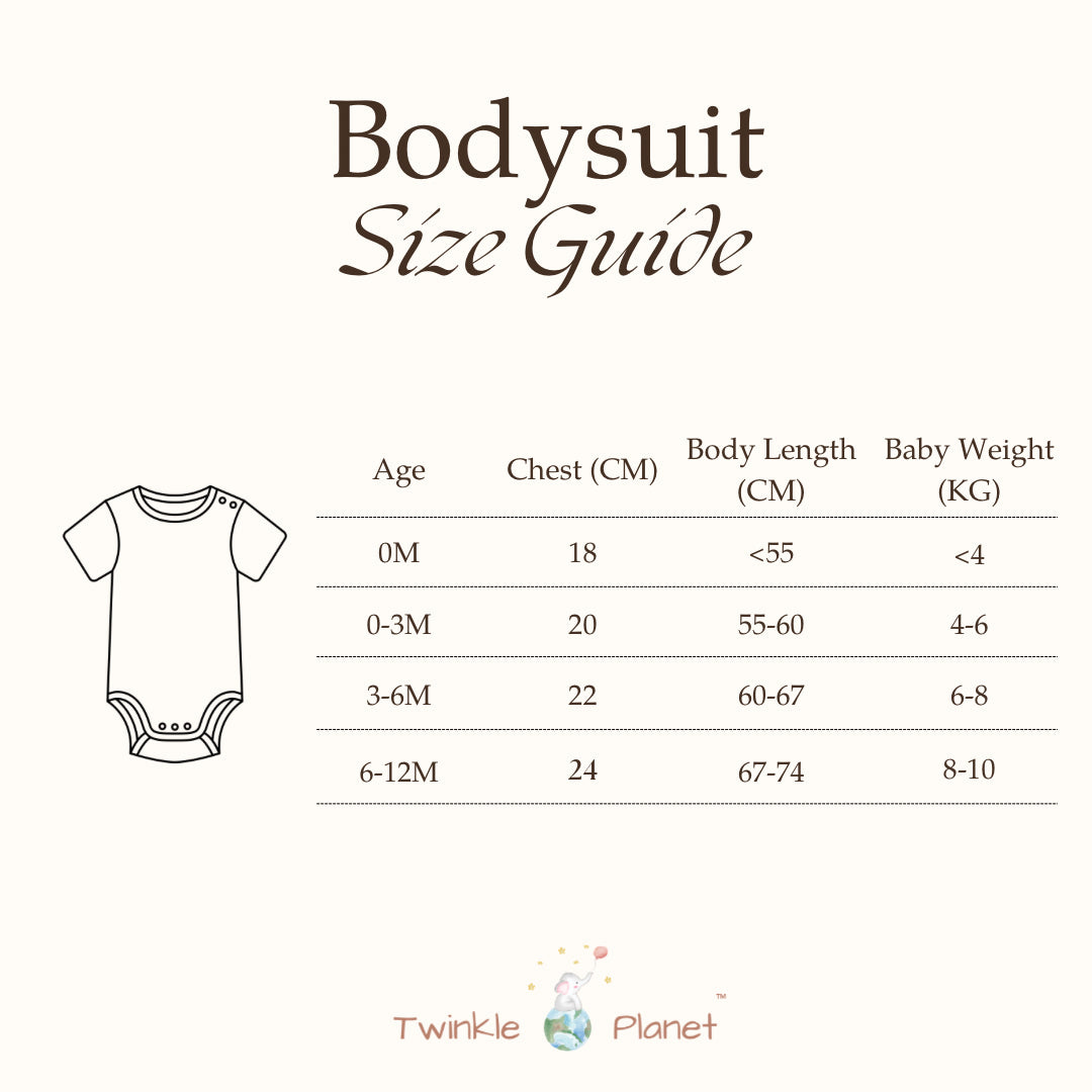 Organic Cotton Short Sleeve Baby Bodysuit - Sunshine Rainbow