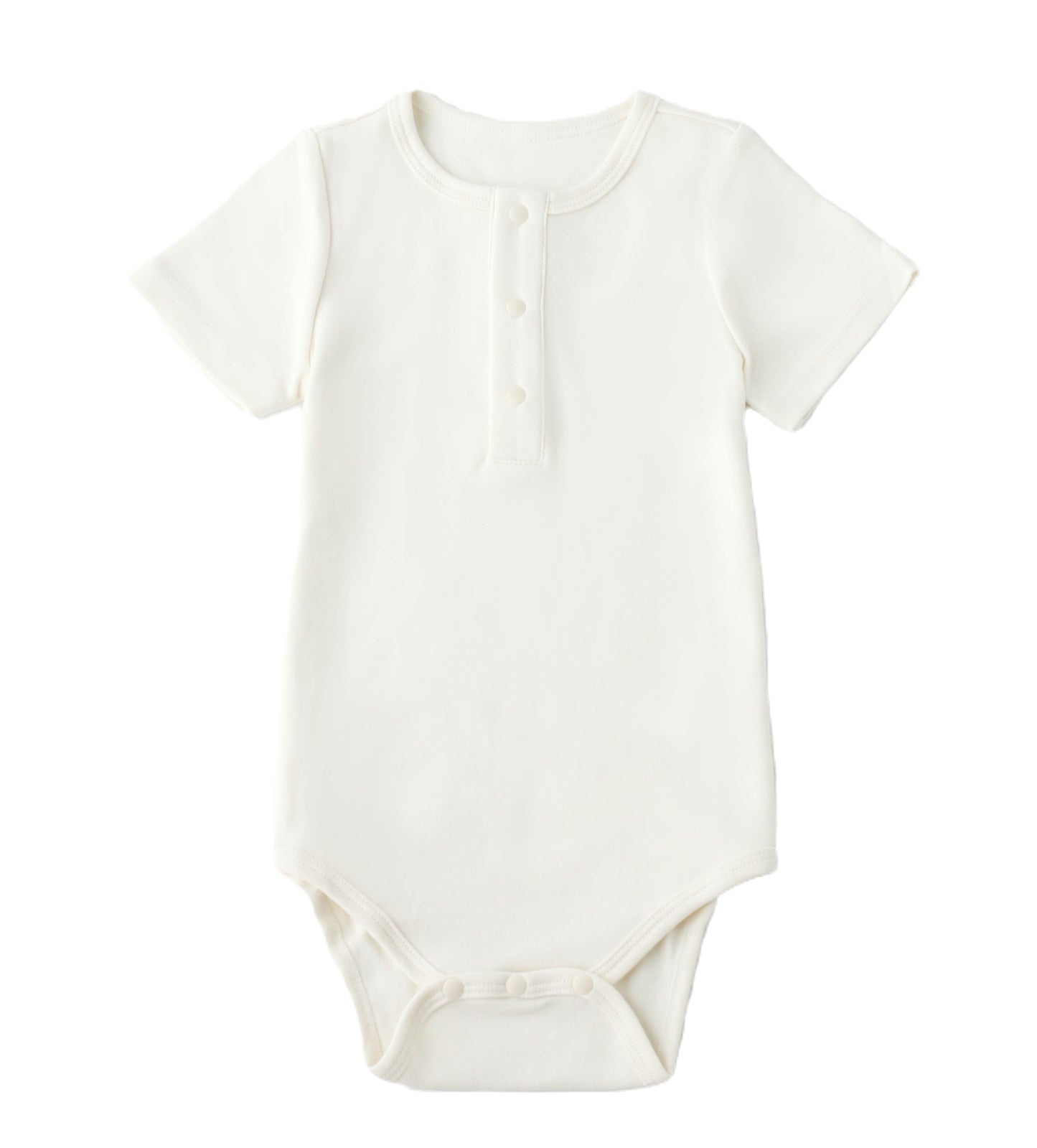 Organic Cotton Short Sleeve Baby Bodysuit -Purely Natural