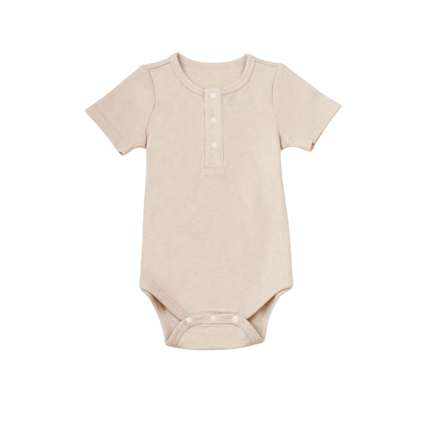 Organic Cotton Short Sleeve Baby Bodysuit -Purely Natural