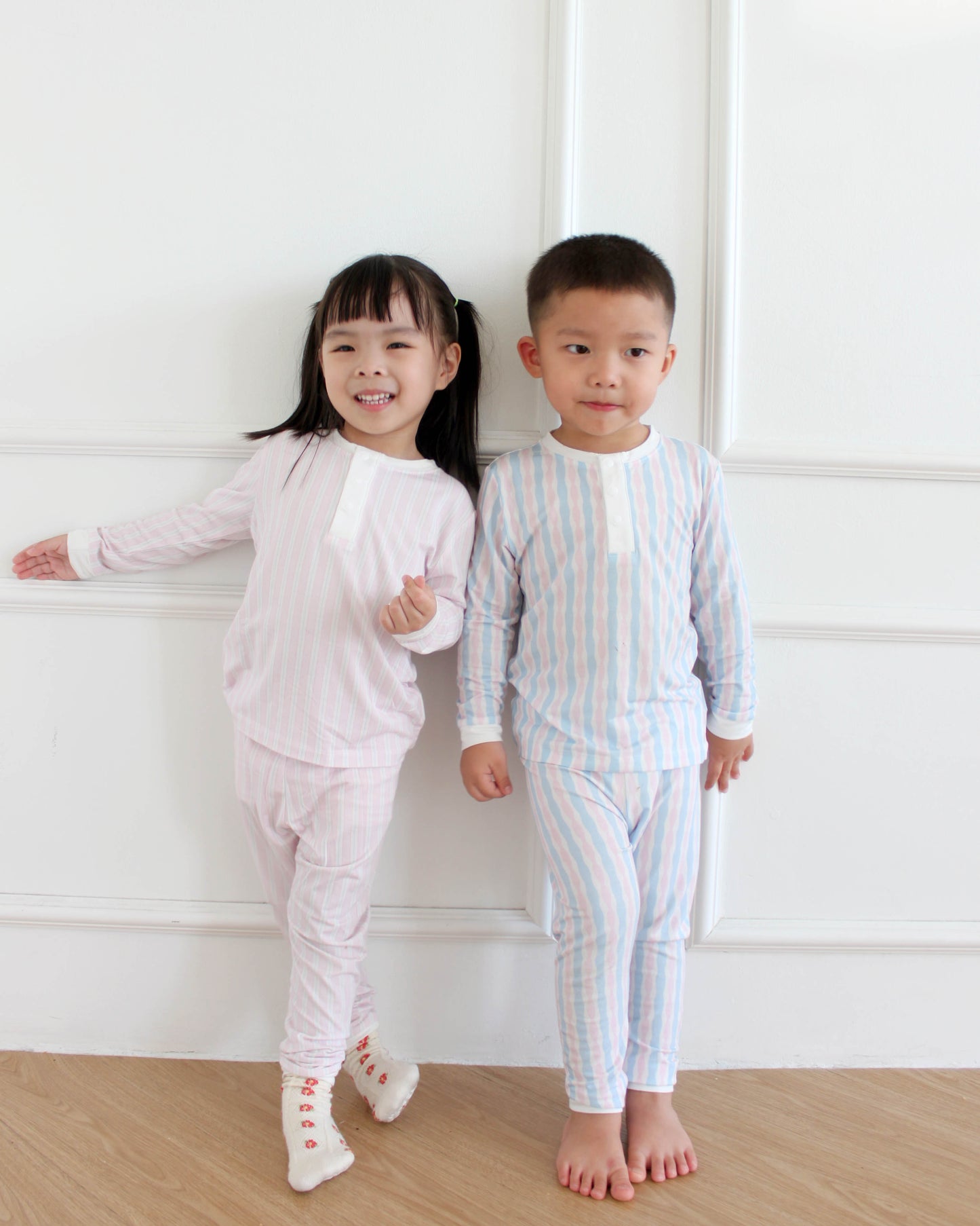 Sustainable Choice Modal Long Sleeve Pyjamas - Pink Stripe