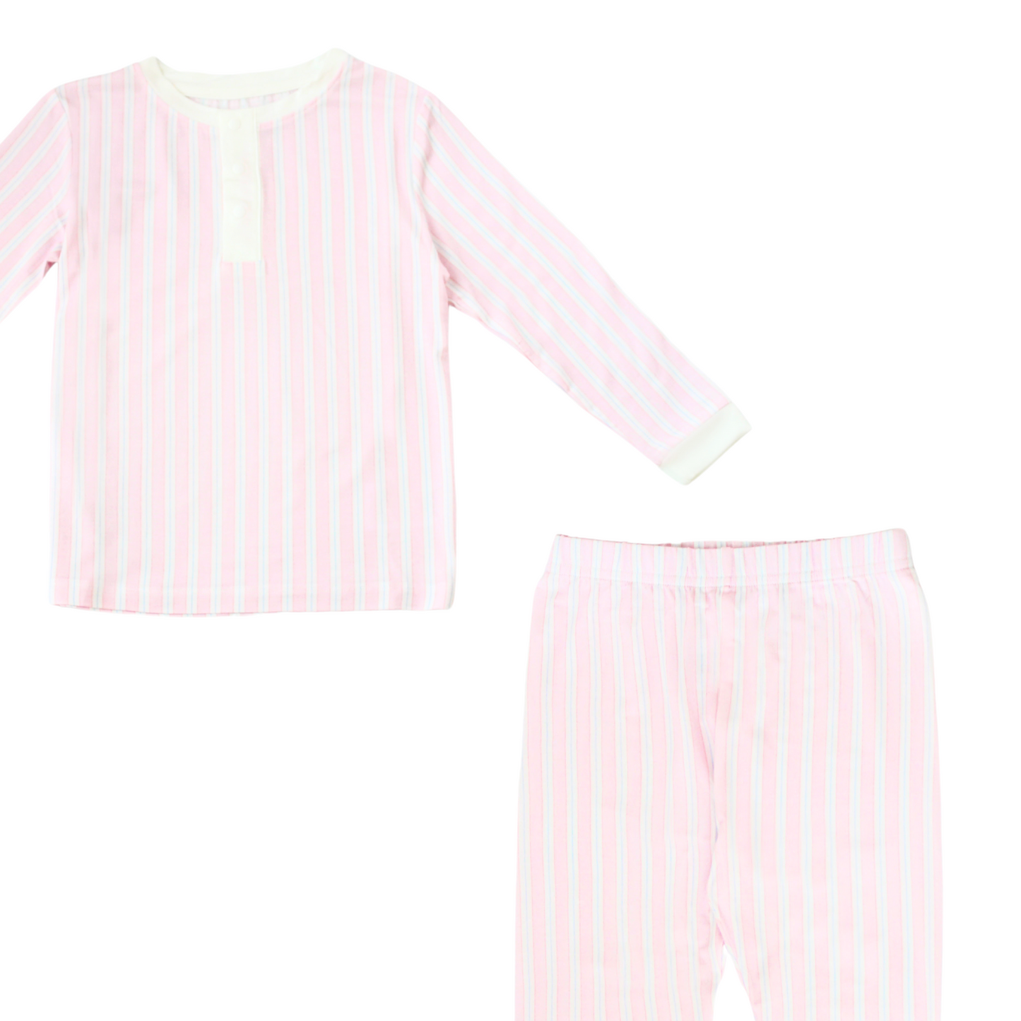 Sustainable Choice Modal Long Sleeve Pyjamas - Pink Stripe