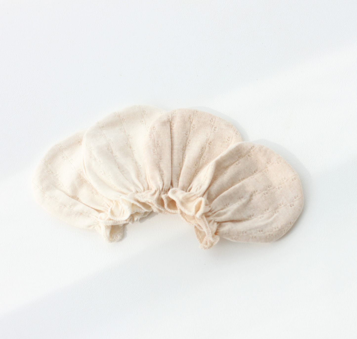 [3 Pairs Bundle] Organic Cotton Essential Pointelle Baby Mitten - Purely Natural