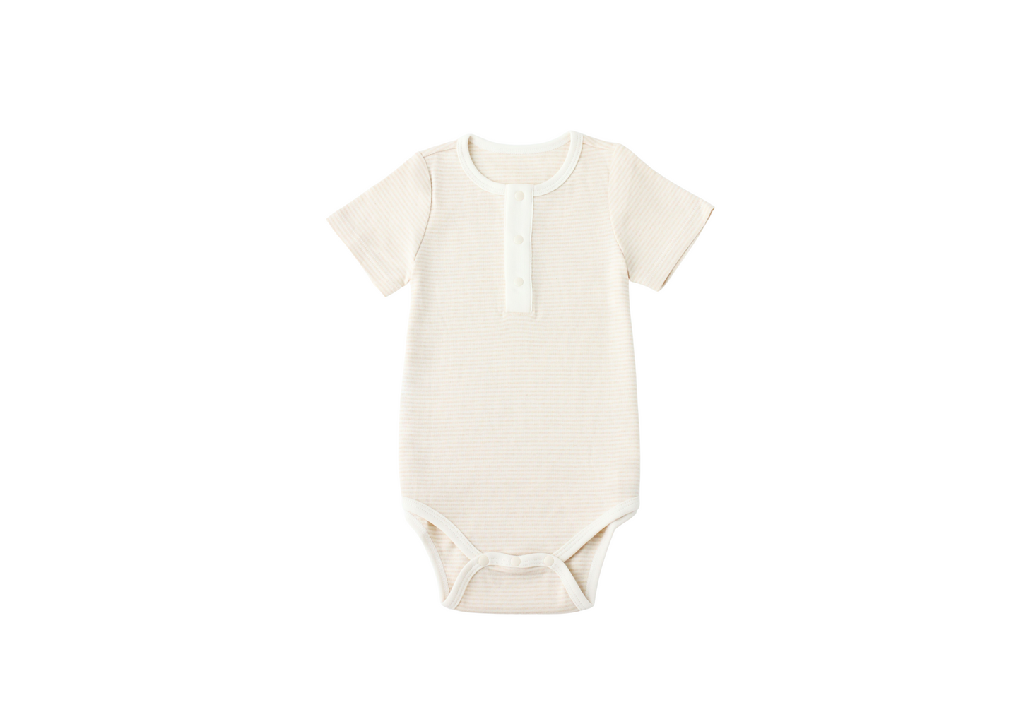 Organic Cotton Short Sleeve Baby Bodysuit -Purely Natural