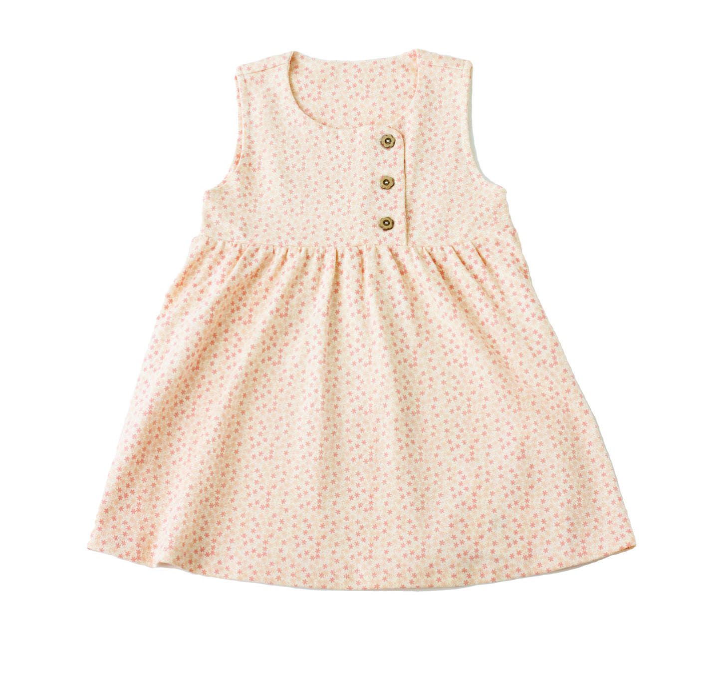 Organic Cotton Sleeveless Dress - Blossom Flower