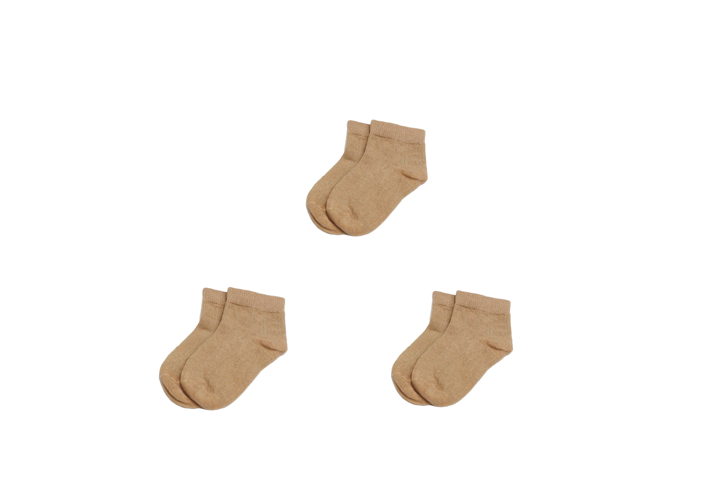 [3 pairs Bundle] Organic Cotton Socks  - Purely Natural